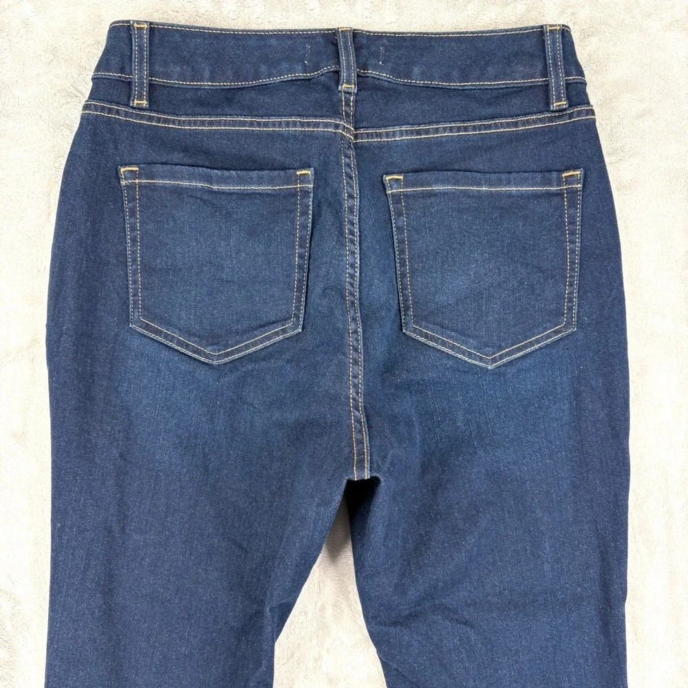 Lane Bryant Jeans Womens 12P‎ (29x27) Blue Dark Wash Skinny Denim Petite Stretch